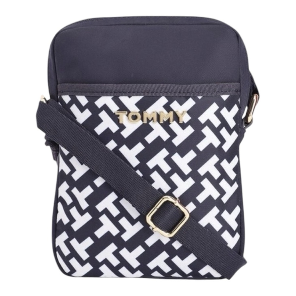 TOMMY HILFIGER — Blue Logo Crossbody Bag
